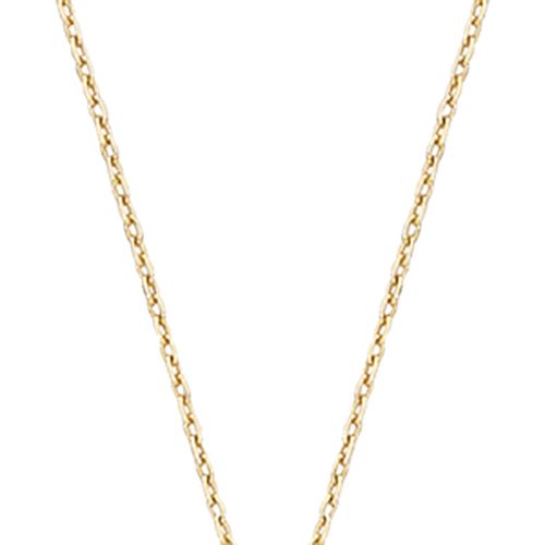 14K Gold Dc Cable Chain 18 Inch Necklace