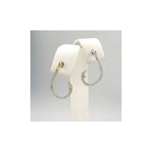 14k Gold Diamond Hooks Earrings - 658 D