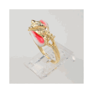 14k Gold Double Conch Ring - 715 E