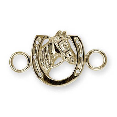 Equestrian Bracelet Clasp - 14K Yellow Gold