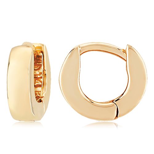 14K Gold Extra-Small 3 x 10mm Hinged Hoop Earrings - 03-700