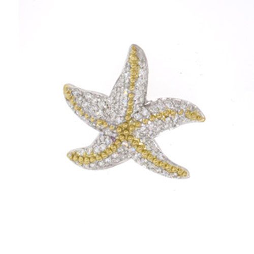 14k Gold Large Caribbean Seastar Pendant - 408 D