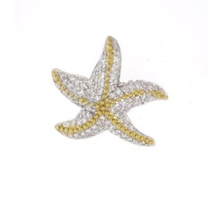 14k Gold Large Caribbean Seastar Pendant - 408 D
