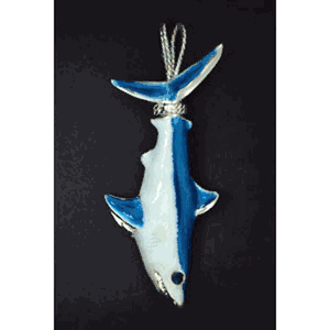 14k Gold Large Mako Shark Pendant - 110ETH