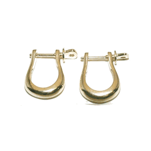 14k Gold Large Shackle (Pair) Earrings - 610