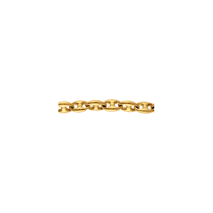 14k Gold Medium Double Anchor Link 9 1/2 Inch Bracelet- 542