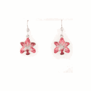 14k Gold Orchid Earrings - 684 E