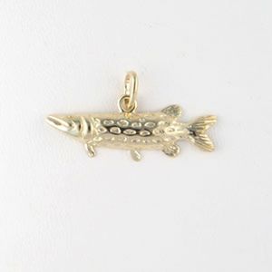 14k Gold Pike Small Pendant - 023