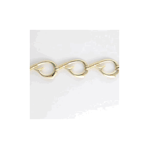 14k Gold Polynesian Hook 7 Inch Bracelet - 578