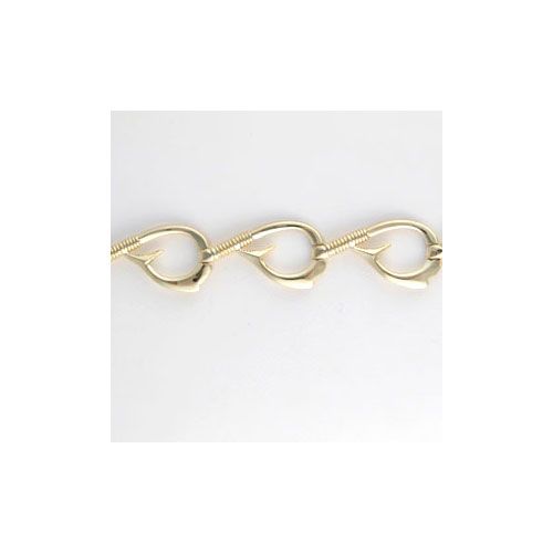 14k Gold Polynesian Hook 7 Inch Bracelet - 578