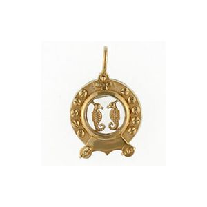 14k Gold Porthole Medium Pendant - 322