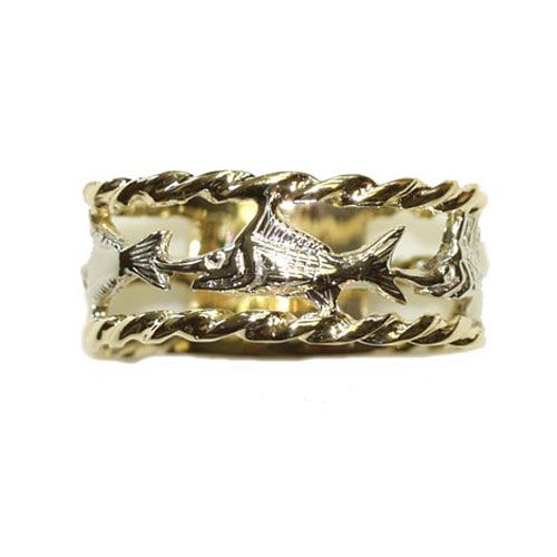 14k Gold Rope Band Open Size 5- 8 - 714L