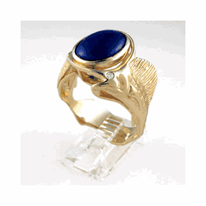 14k Gold Sailfish & Marlin Ring - 723