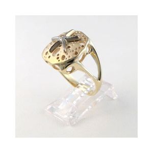 14k Gold Sand Dollar Ring - 760