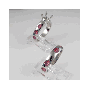 14k Gold Scallop Comfort Fit (Semi Mount) Ring - 752 SM