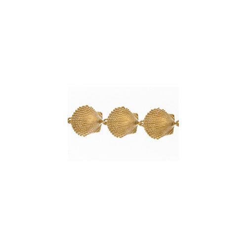 14k Gold Scallop Large 7 Inch Bracelet - 558