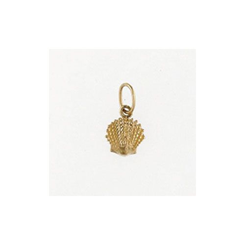 14k Gold Scallop Small Pendant - 194