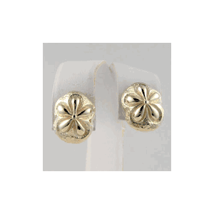 14k Gold Sea Biscuit Earrings - 670