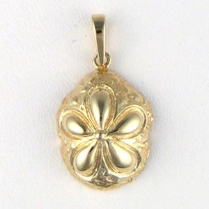 14k Gold Sea Biscuit Pendant - 270