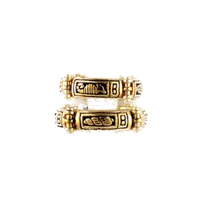 14k Gold Seahorse & Shell Men Ring - 716 M