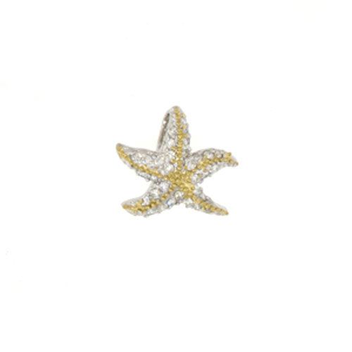 14k Gold Small Caribbean Seastar Pendant - 406 D