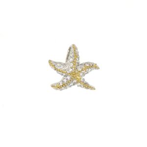 14k Gold Small Caribbean Seastar Pendant - 406 D