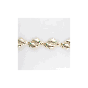 14k Gold Small Porpoise 7 Inch Bracelet - 575