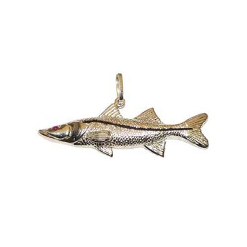 14k Gold Snook Straight with Pendant - 141
