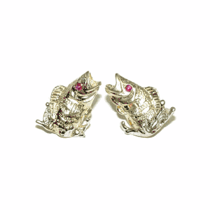 14k Gold Splash Bass Earrings - 601