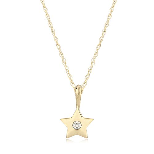 14K Gold Star Pendant - 05-043-D