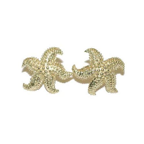 14k Gold Starfish Earrings - 609