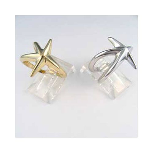 14k Gold Starfish Ring - 729