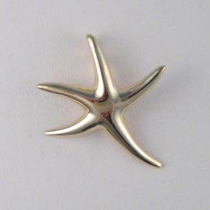 14k Gold Starfish Small Pendant - 261