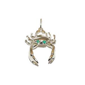 14k Gold Stone Crab Pendant - 128