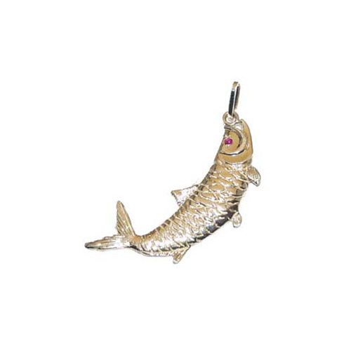 14k Gold Tarpon Pendant - 143