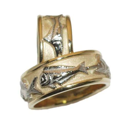 14k Gold Wedding Band 1/2 Size 5-8 - 713L