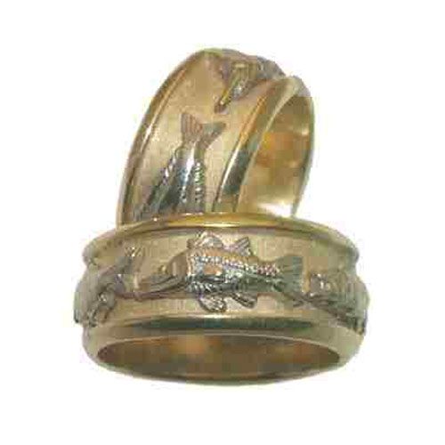 14k Gold Wedding Band 1/2 Size 9-12 - 713M