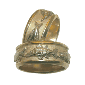 14k Gold Wedding Band Full Size 6-9 - 712 L