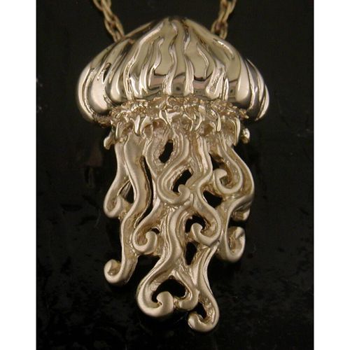 14K Jellyfish Pendant 9/24 - SD-SLP625