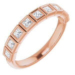 14K Rose 1/2 CTW Diamond Anniversary Band  - 122968:6040:P