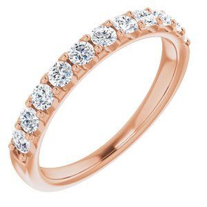14K Rose 1/2 CTW Diamond Anniversary Band  - 123041:606:P