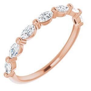 14K Rose 1/2 CTW Diamond Anniversary Band   - 123602:6008:P