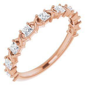 14K Rose 1/2 CTW Diamond Anniversary Band  - 123626:6044:P
