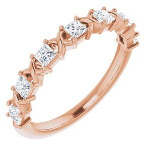 14K Rose 1/2 CTW Diamond Anniversary Band  - 123626:6048:P