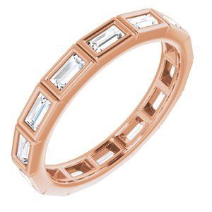 14K Rose 1/2 CTW Diamond Eternity Band   - 123624:60180:P