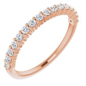 14K Rose 1/3 CTW Diamond Anniversary Band - 122877:60076:P
