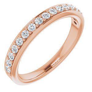14K Rose 1/3 CTW Diamond Anniversary Band   - 123192:6006:P