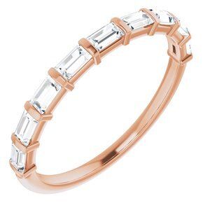14K Rose 1/3 CTW Diamond Anniversary Band  - 123600:6064:P