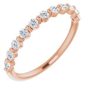 14K Rose 1/3 CTW Diamond Anniversary Band   - 123602:6020:P