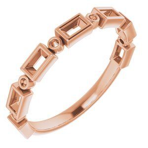 14K Rose 1/3 CTW Diamond Anniversary Band   - 123635:6068:P